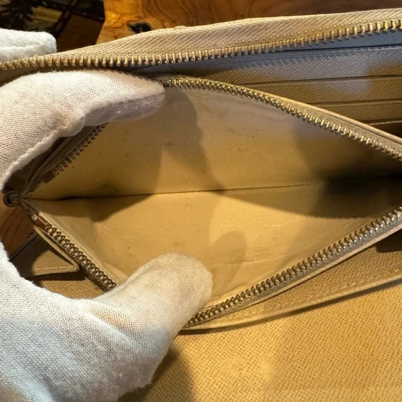 Louis Vuitton Damier Azur Zippy Zip Around Organizer Long Wallet xl size - Picture 12 of 15